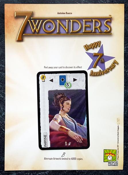 7 Wonders: 7th Anniversary card - Phryne